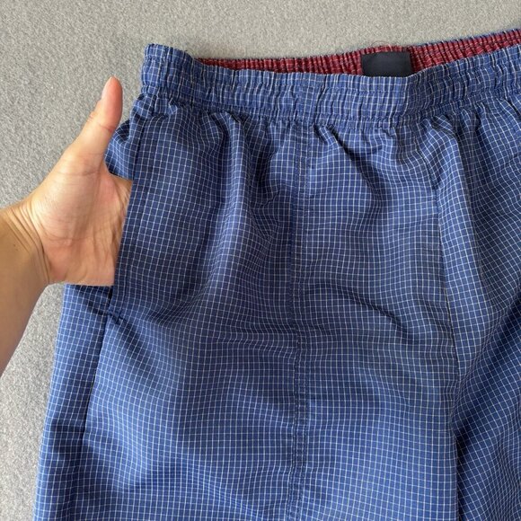 Vtg Majestic Sport Mens Shorts Swimsuit Beach Tanks Blue Lined 30 Drawstring 90s - Picture 3 of 13
